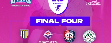  eFemminile: Audace Decollatura, Cagliari, Fiorentina e Parma sono le quattro finaliste della stagione 2023/2024.